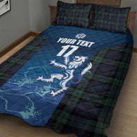 Custom Scotland Rugby Quilt Bed Set Go Scottish Thistle
