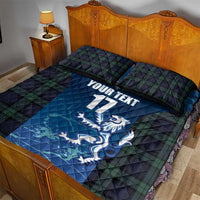 Custom Scotland Rugby Quilt Bed Set Go Scottish Thistle
