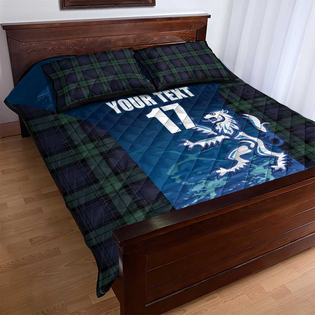Custom Scotland Rugby Quilt Bed Set Go Scottish Thistle