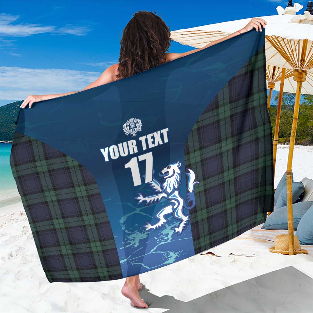 Custom Scotland Rugby Sarong Go Scottish Thistle