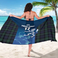 Custom Scotland Rugby Sarong Go Scottish Thistle