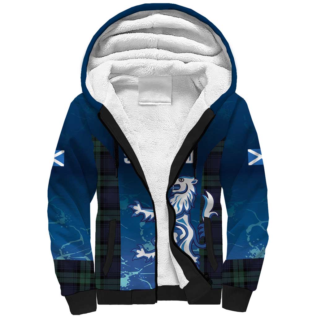 Custom Scotland Rugby Sherpa Hoodie Go Scottish Thistle