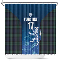 Custom Scotland Rugby Shower Curtain Go Scottish Thistle