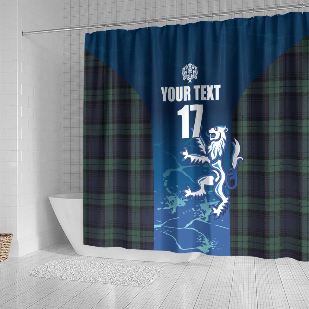 Custom Scotland Rugby Shower Curtain Go Scottish Thistle