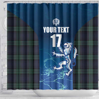 Custom Scotland Rugby Shower Curtain Go Scottish Thistle