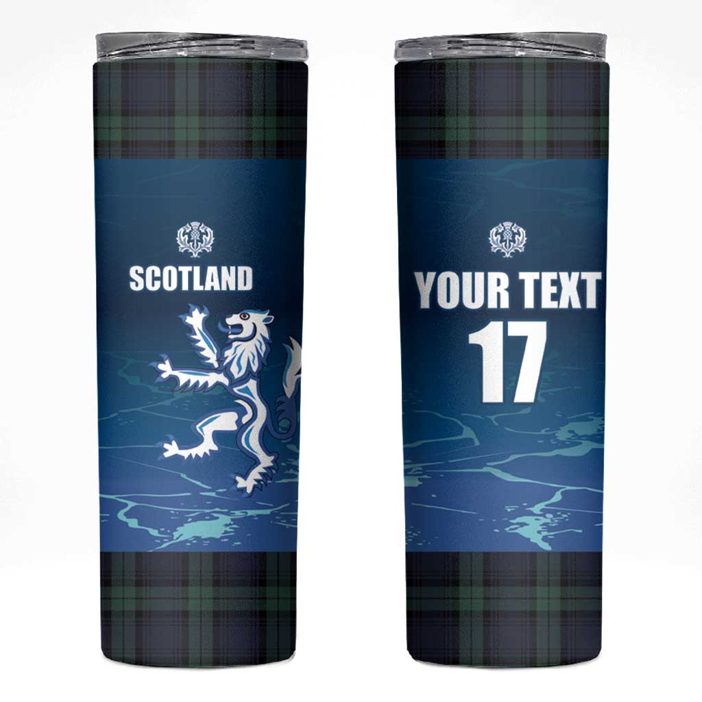 Custom Scotland Rugby Skinny Tumbler Go Scottish Thistle