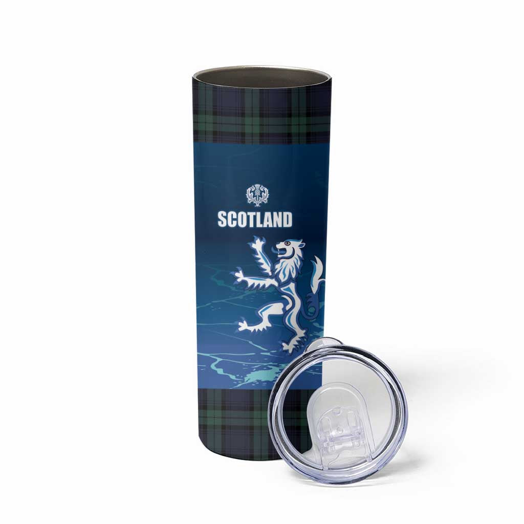 Custom Scotland Rugby Skinny Tumbler Go Scottish Thistle