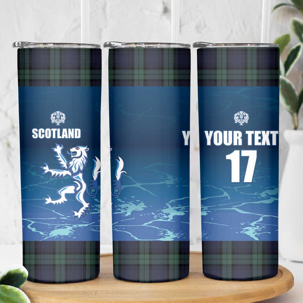 Custom Scotland Rugby Skinny Tumbler Go Scottish Thistle