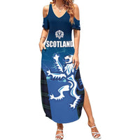 Custom Scotland Rugby Summer Maxi Dress Go Scottish Thistle