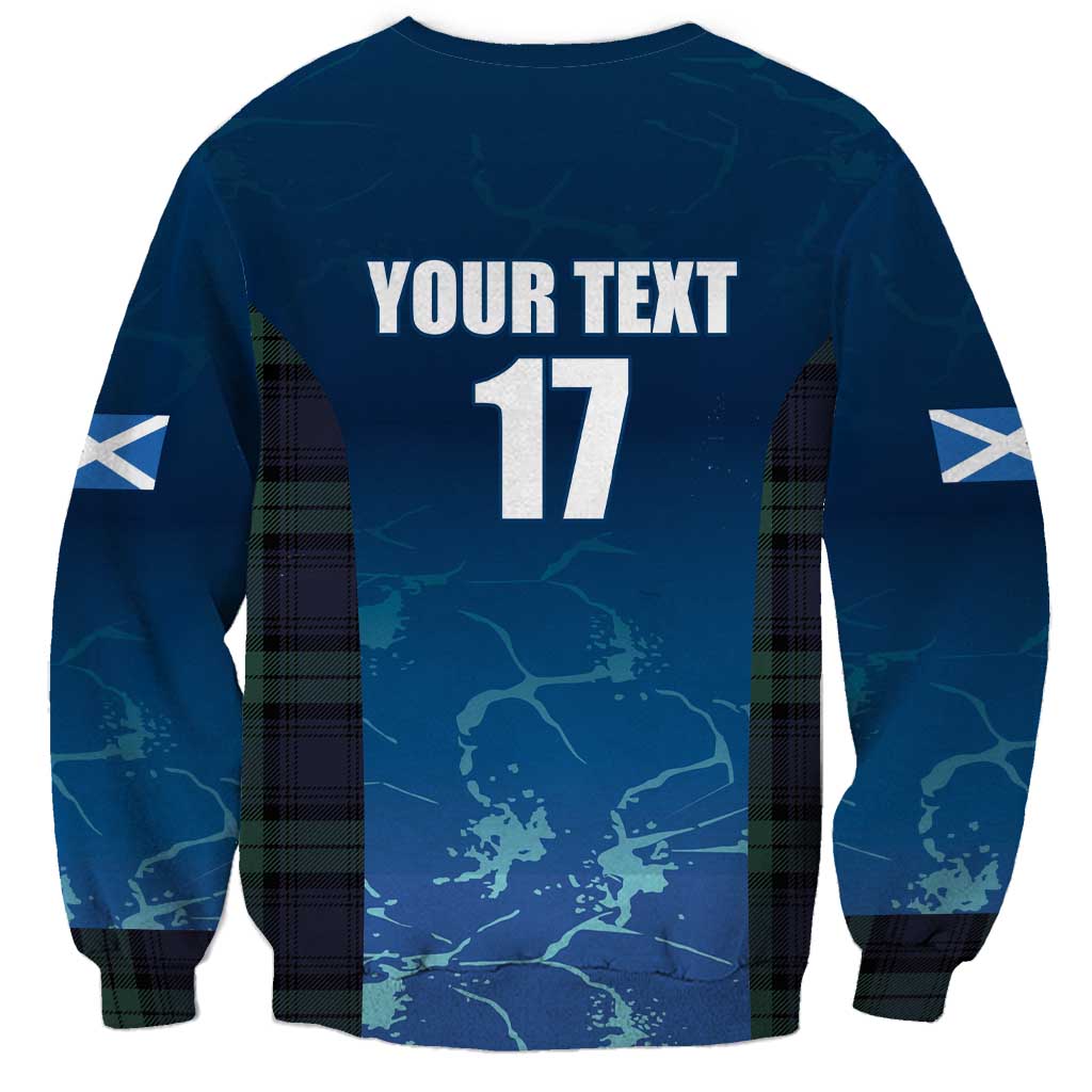 Custom Scotland Rugby Sweatshirt Go Scottish Thistle