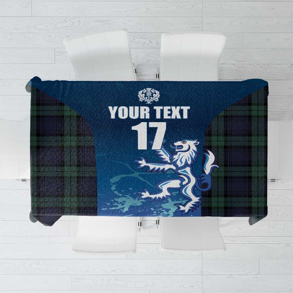 Custom Scotland Rugby Tablecloth Go Scottish Thistle