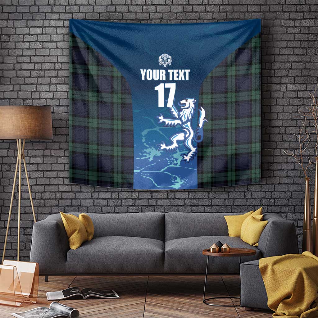 Custom Scotland Rugby Tapestry Go Scottish Thistle