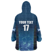 Custom Scotland Rugby Wearable Blanket Hoodie Go Scottish Thistle
