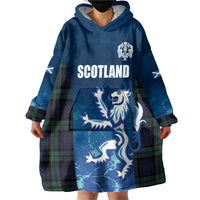 Custom Scotland Rugby Wearable Blanket Hoodie Go Scottish Thistle