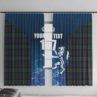 Custom Scotland Rugby Window Curtain Go Scottish Thistle
