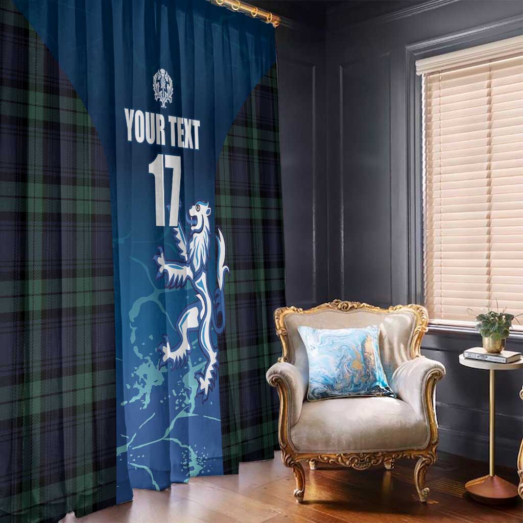 Custom Scotland Rugby Window Curtain Go Scottish Thistle