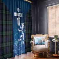 Custom Scotland Rugby Window Curtain Go Scottish Thistle