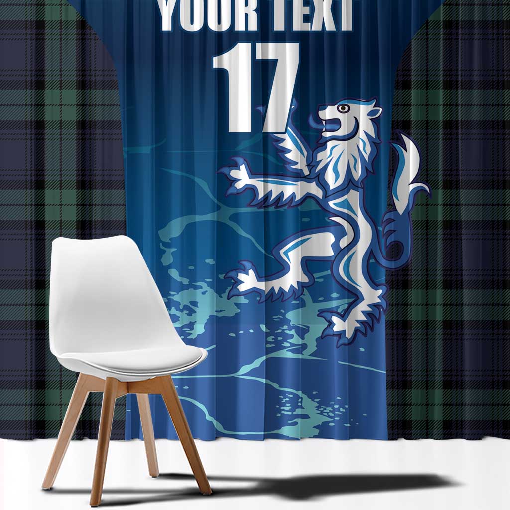 Custom Scotland Rugby Window Curtain Go Scottish Thistle