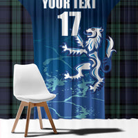 Custom Scotland Rugby Window Curtain Go Scottish Thistle
