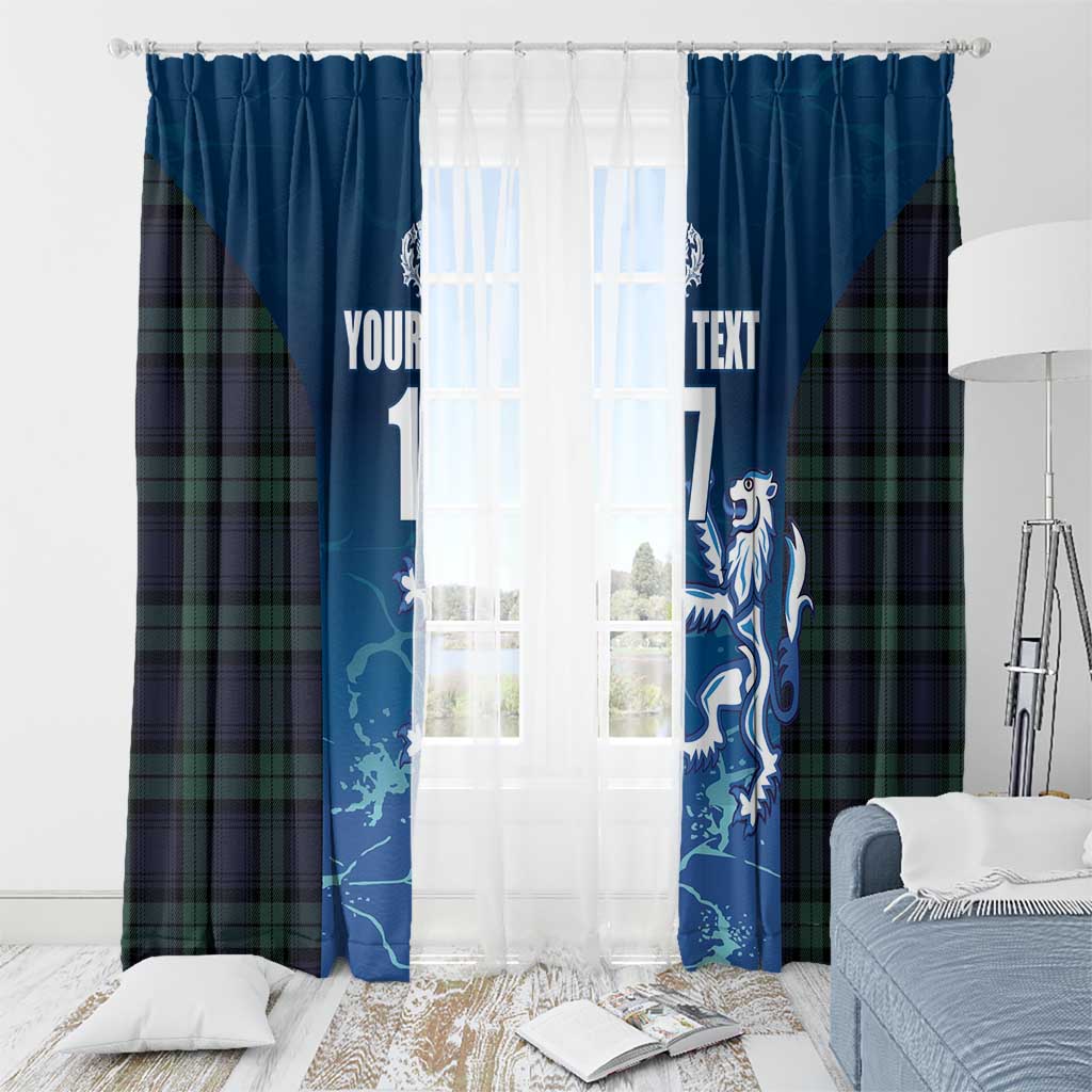 Custom Scotland Rugby Window Curtain Go Scottish Thistle
