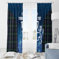 Custom Scotland Rugby Window Curtain Go Scottish Thistle