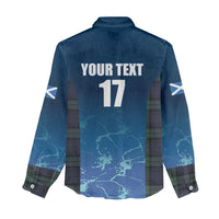 Custom Scotland Rugby Women Casual Shirt Go Scottish Thistle