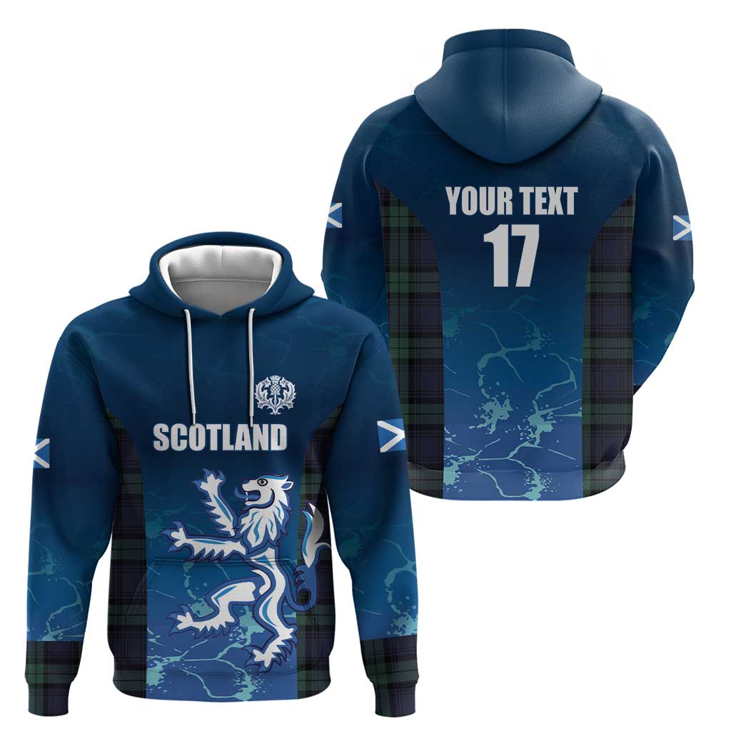 Custom Scotland Rugby Zip Hoodie Go Scottish Thistle