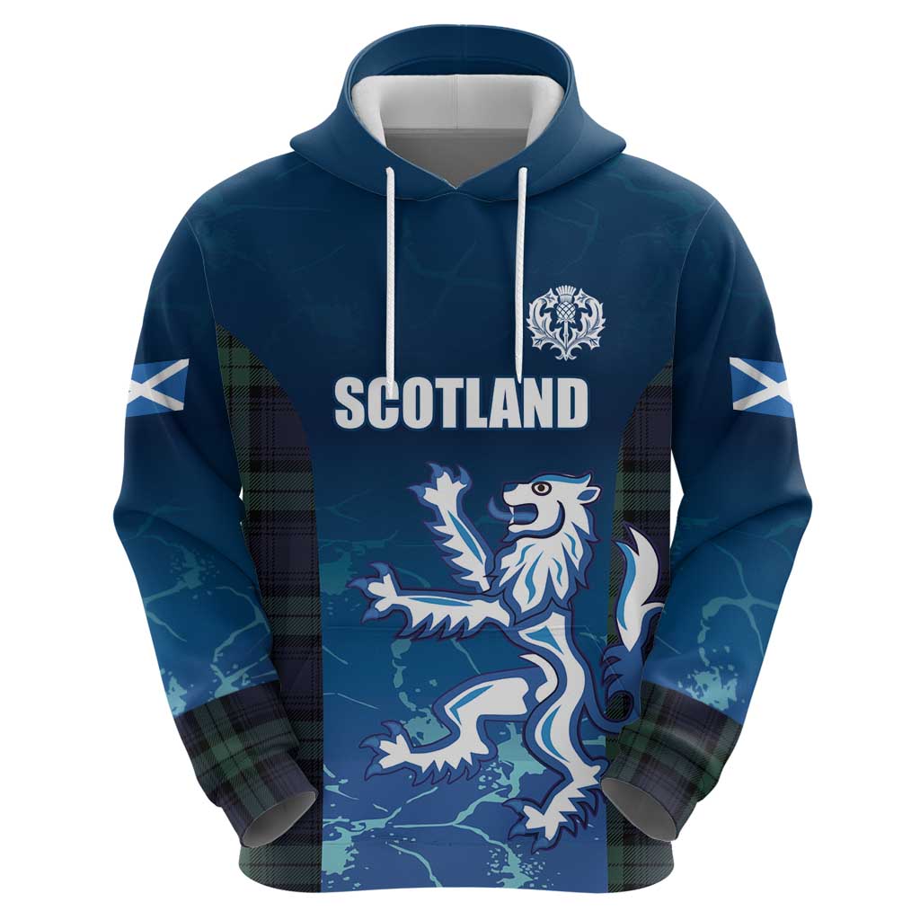 Custom Scotland Rugby Zip Hoodie Go Scottish Thistle
