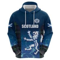 Custom Scotland Rugby Zip Hoodie Go Scottish Thistle