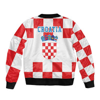 Croatia European Pine Marten and Iris Bomber Jacket National Animal and Flowers