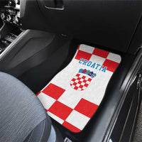 Croatia European Pine Marten and Iris Car Mats National Animal and Flowers