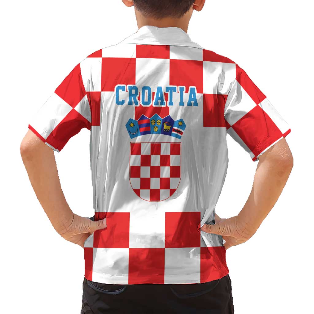 Croatia European Pine Marten and Iris Hawaiian Shirt National Animal and Flowers LT17 - Wonder Print Shop