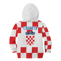 Croatia European Pine Marten and Iris Kid Hoodie National Animal and Flowers LT17 - Wonder Print Shop