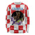 Croatia European Pine Marten and Iris Long Sleeve Shirt National Animal and Flowers LT17 - Wonder Print Shop