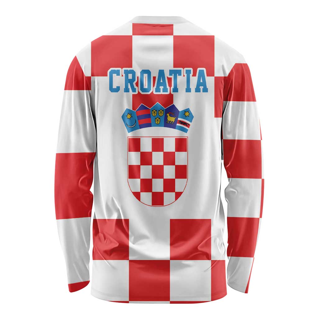 Croatia European Pine Marten and Iris Long Sleeve Shirt National Animal and Flowers LT17 - Wonder Print Shop