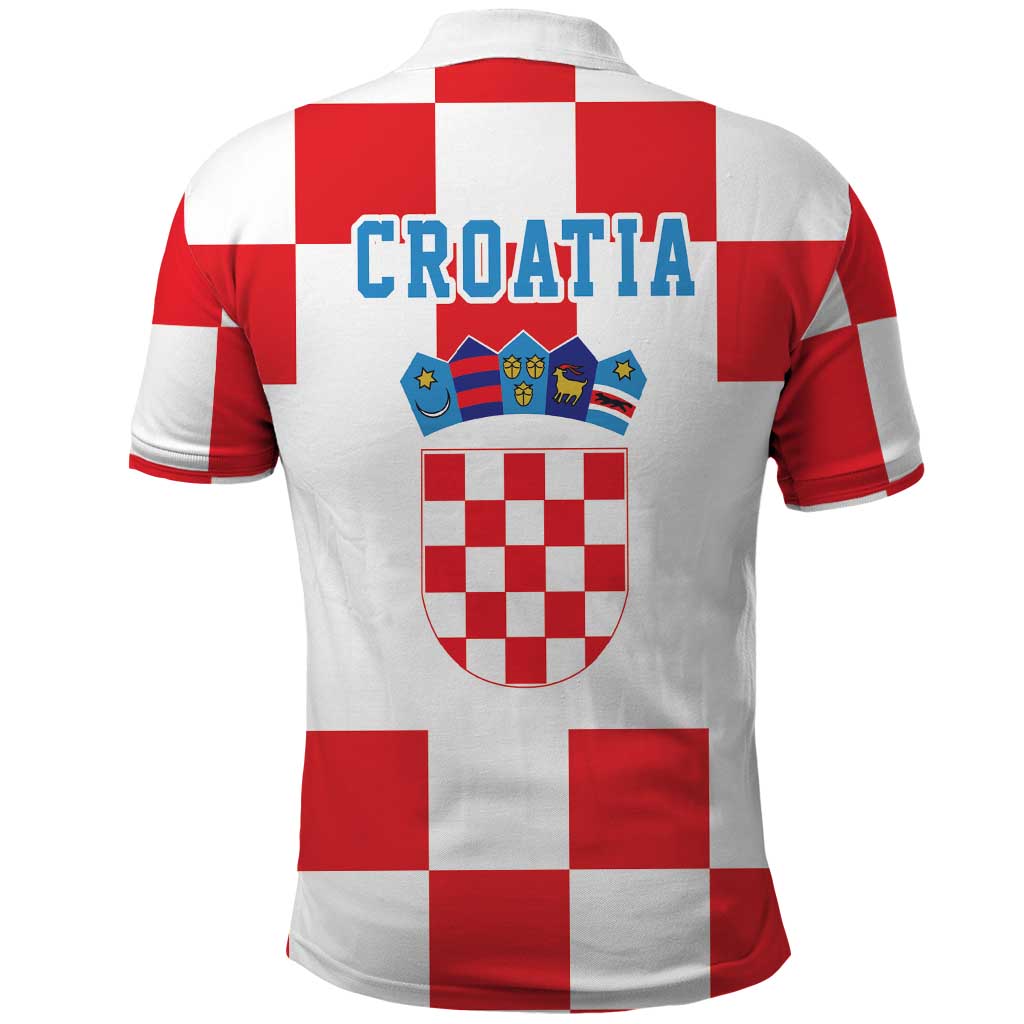 Croatia European Pine Marten and Iris Polo Shirt National Animal and Flowers LT17 - Wonder Print Shop