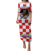 Croatia European Pine Marten and Iris Puletasi National Animal and Flowers LT17 - Wonder Print Shop