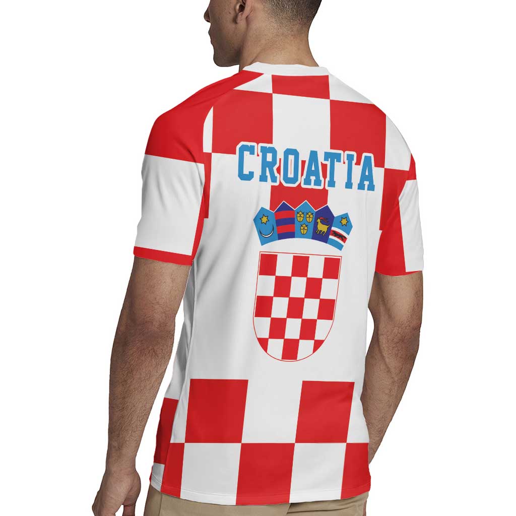 Croatia European Pine Marten and Iris Rugby Jersey National Animal and Flowers LT17 - Wonder Print Shop
