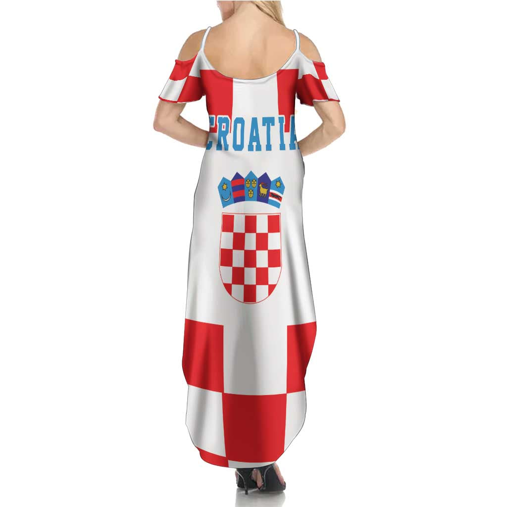 Croatia European Pine Marten and Iris Summer Maxi Dress National Animal and Flowers LT17 - Wonder Print Shop