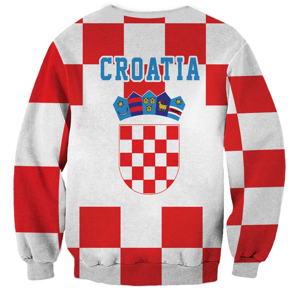 Croatia European Pine Marten and Iris Sweatshirt National Animal and Flowers LT17 - Wonder Print Shop