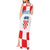 Croatia European Pine Marten and Iris Tank Maxi Dress National Animal and Flowers LT17 - Wonder Print Shop