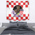 Croatia European Pine Marten and Iris Tapestry National Animal and Flowers LT17 - Wonder Print Shop