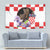 Croatia European Pine Marten and Iris Tapestry National Animal and Flowers LT17 - Wonder Print Shop