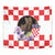Croatia European Pine Marten and Iris Tapestry National Animal and Flowers LT17 - Wonder Print Shop