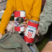 Croatia European Pine Marten and Iris Tumbler Cup National Animal and Flowers LT17 - Wonder Print Shop