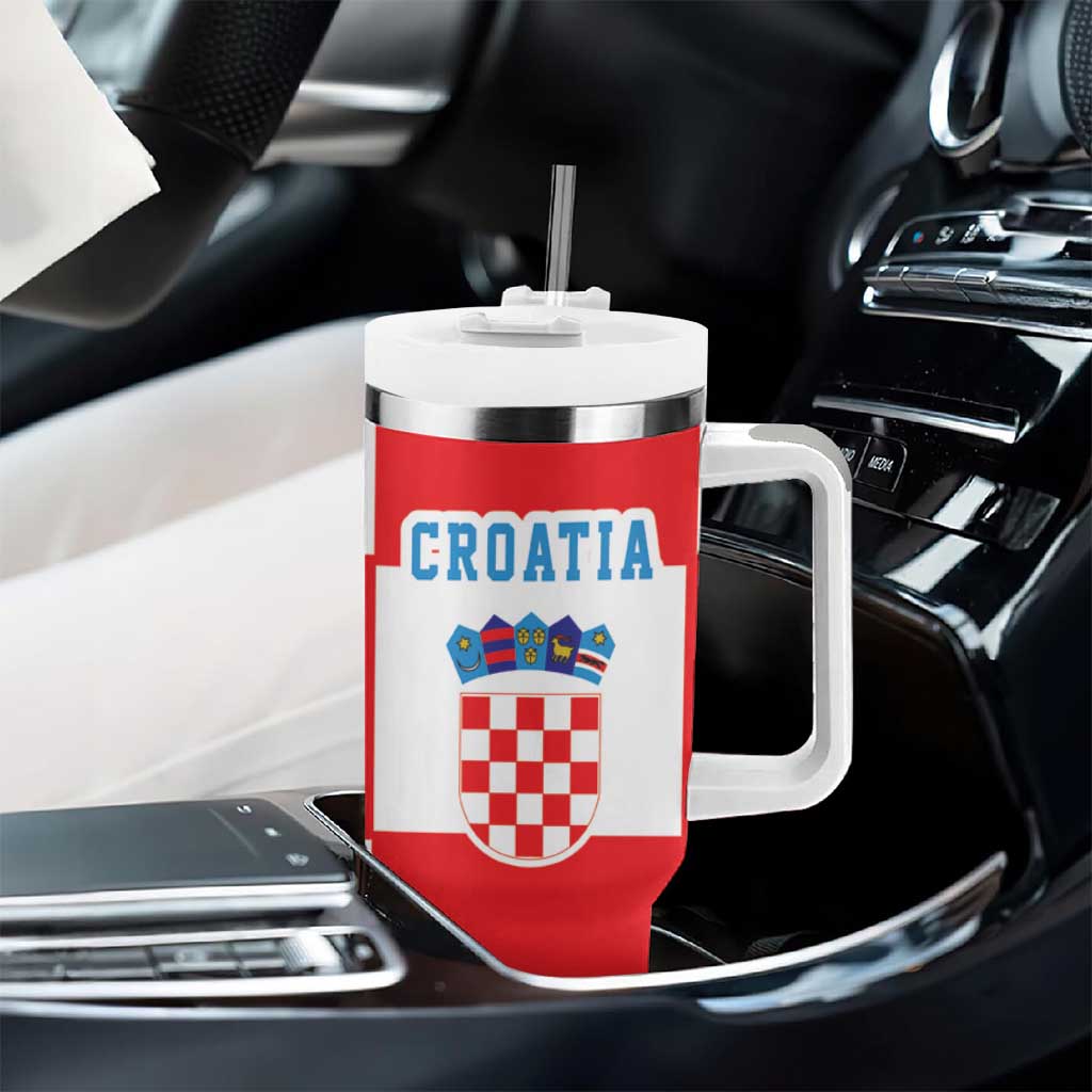 Croatia European Pine Marten and Iris Tumbler With Handle National Animal and Flowers LT17 - Wonder Print Shop