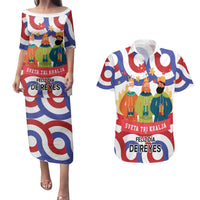 Croatia Epiphany Couples Matching Puletasi and Hawaiian Shirt Bogojavljenje - Sveta Tri Kralja