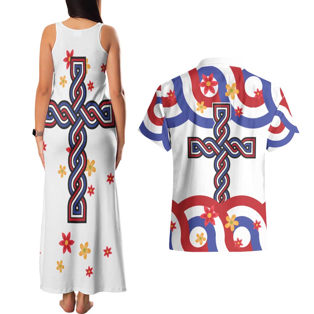 Croatia Epiphany Couples Matching Tank Maxi Dress and Hawaiian Shirt Bogojavljenje - Sveta Tri Kralja