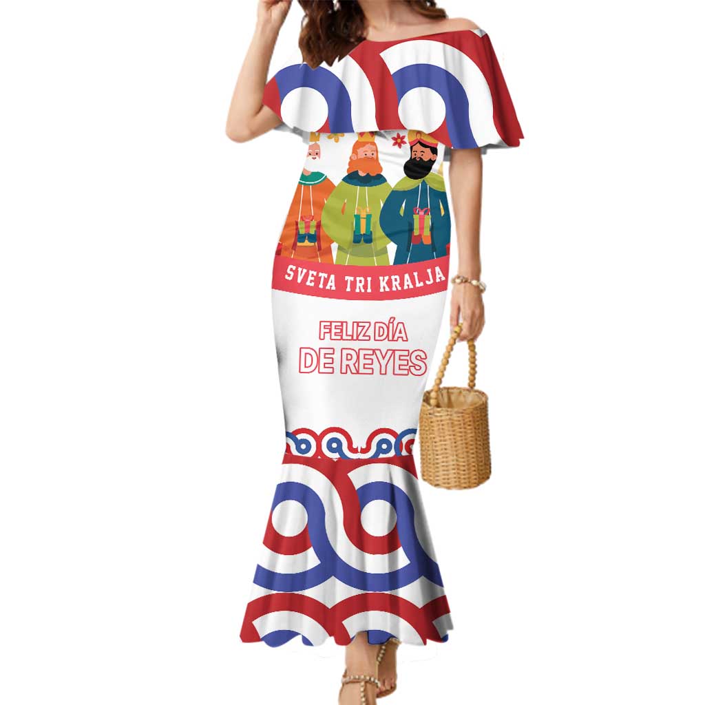 Croatia Epiphany Family Matching Mermaid Dress and Hawaiian Shirt Bogojavljenje - Sveta Tri Kralja LT17 - Wonder Print Shop