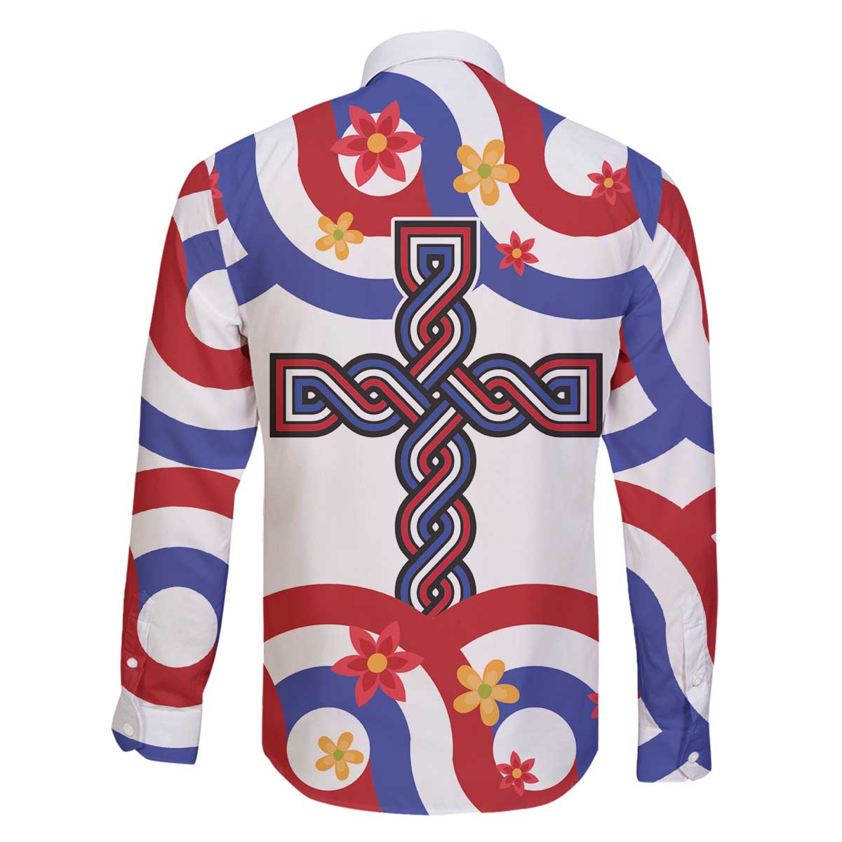 Croatia Epiphany Family Matching Off The Shoulder Long Sleeve Dress and Hawaiian Shirt Bogojavljenje - Sveta Tri Kralja